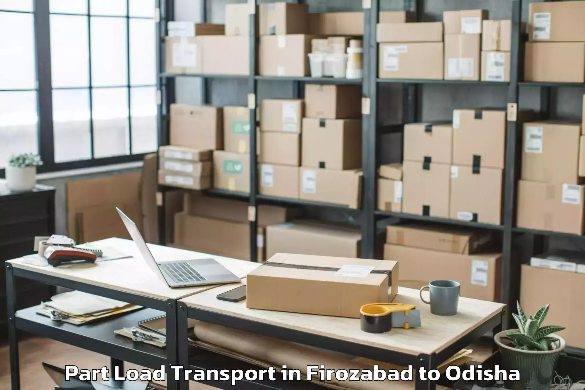 Book Firozabad to Kaintragarh Part Load Transport Online